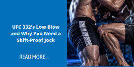 Diamond MMA compression jock short system with shift-proof quad strap design