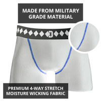 Diamond MMA Compression Jock Short | White
