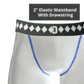 Diamond MMA Compression Jock Short | White