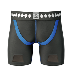 Blue Sports Junior Compression Jock Pants