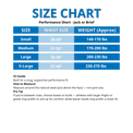 Performance Short Jock Size Chart