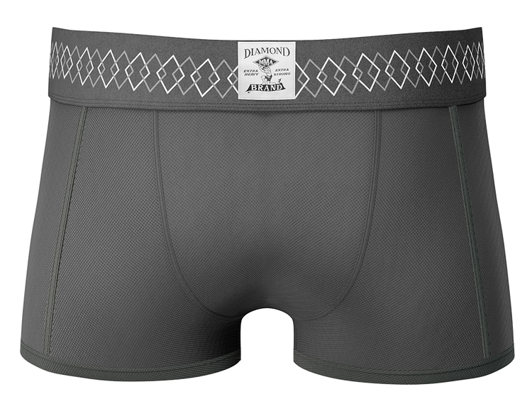 Diamond MMA Performance Sports Shorts With Built-In Boxer Brief - Compression Shorts For Running & Training